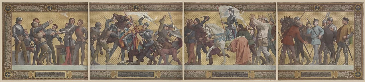 Affreschi con storie di Giovanna d'Arco - La vita di Giovanna d'Arco, Pantheon, Parigi 2